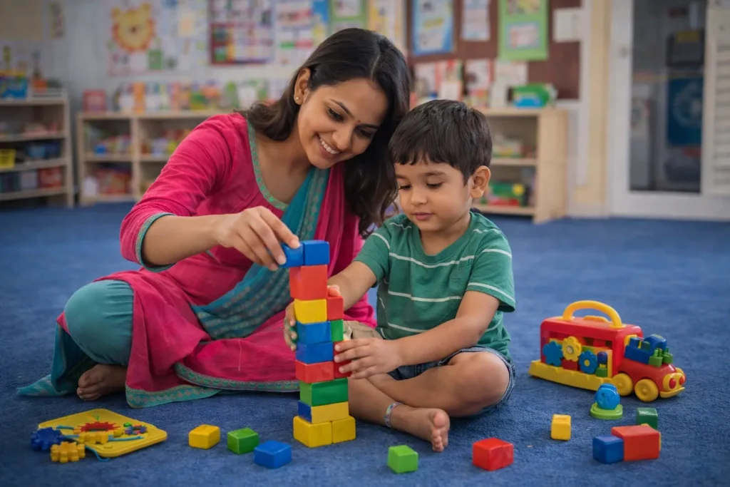 Preschool activities in Seegehalli Bangalore at Divi Teddies Playshala