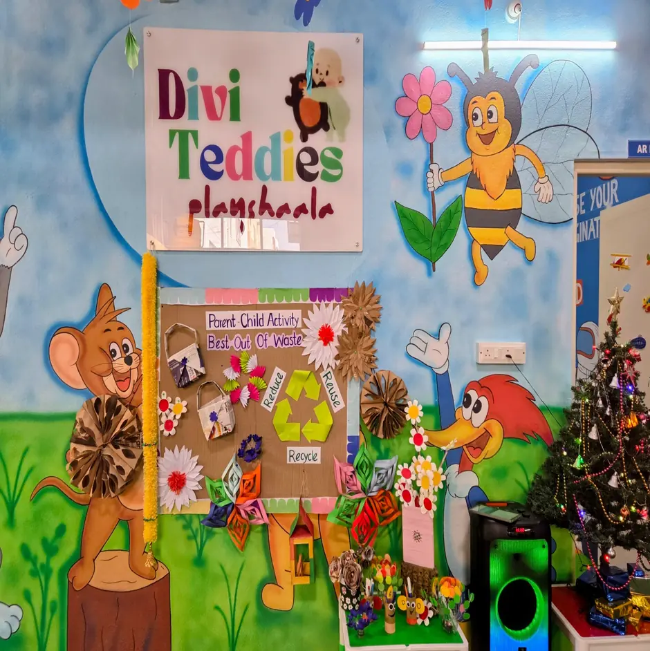 Preschool classroom in Seegehalli Bangalore at Divi Teddies Playshala