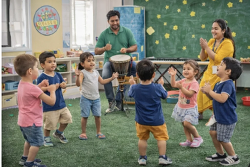 Preschool activities in Seegehalli Bangalore at Divi Teddies Playshala