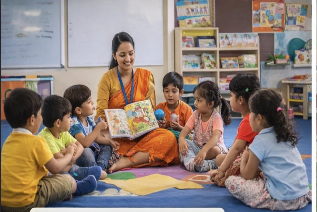 Preschool activities in Seegehalli Bangalore at Divi Teddies Playshala